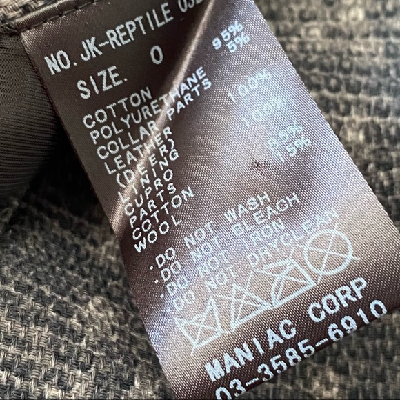 IF SIX WAS NINE Maniac Fited Blazer Jacket Hourglass Reptile Snake Asymmetrical - Picture 15 of 16